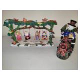 Christmas Swinging Characters & Snowman Train
