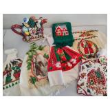 Holiday Linens, Pot Holders & Whimsical Tea Pot