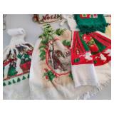 Holiday Linens, Pot Holders & Whimsical Tea Pot