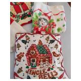 Holiday Linens, Pot Holders & Whimsical Tea Pot