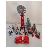 Assorted Holiday Village Figurines