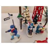 Assorted Holiday Village Figurines