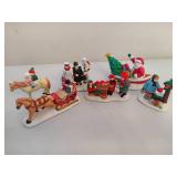 Assorted Holiday Village Figurines
