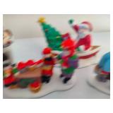 Assorted Holiday Village Figurines