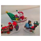 Assorted Holiday Village Figurines