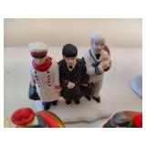 Assorted Holiday Village Figurines