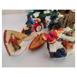 Assorted Holiday Village Figurines
