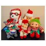Santa Bear & Assorted Holiday Plush