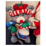 Santa Bear & Assorted Holiday Plush