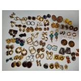 Large Lot of Vintage Earrings - All Clip