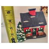 Five Assorted Lighted Houses/Nightlights