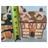 Five Assorted Lighted Houses/Nightlights