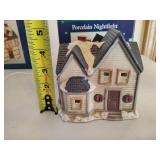 Five Assorted Lighted Houses/Nightlights
