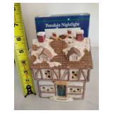 Five Assorted Lighted Houses/Nightlights