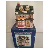 Five Assorted Lighted Houses/Nightlights