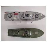Two Military Model Boats