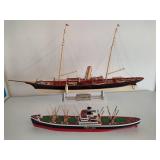 Lykes Lines & Corsair II Model Ships