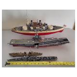 Lot of Assorted Model Ships/Boats