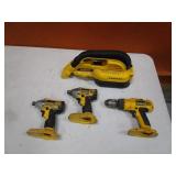 DeWalt 18v Vacuum, Drill, Drivers