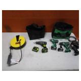 Retractable Chord Reel, Cordless Drills, Driver, Flashlight