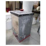 Partial Buckets of Polyethylene & Hopper