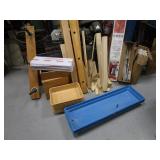 Large Lot of Misc Wood pcs, Plexi Glass, Tubs (see all pics)