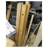 Large Lot of Misc Wood pcs, Plexi Glass, Tubs (see all pics)