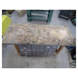 Rolling Workbench w/Steel Parts Drawers
