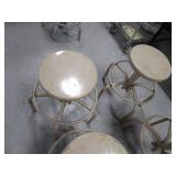 (6) Adjustable Height Shop Stools