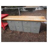 Workbench w/Drawers Base 89"x24"x33"
