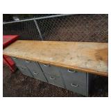 Workbench w/Drawers Base 89"x24"x33"
