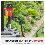 EarthCraft Cordless Stick Water Transfer Pump