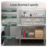 Jocisland 48" X 24" NSF Stainless Steel Work Table