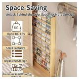 Godnoei Behind the Door Wooden Bookshelf/Storage Cabinet