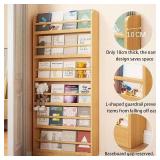 Godnoei Behind the Door Wooden Bookshelf/Storage Cabinet