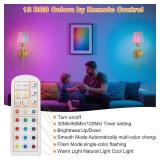 KPShine Crystal Battery Powered Wall Sconces Set of 2