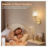 KPShine Crystal Battery Powered Wall Sconces Set of 2