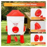 Fvlortrik 3 Gallon Chicken Waterer and Feeder Set