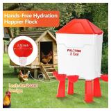 Fvlortrik 3 Gallon Chicken Waterer and Feeder Set