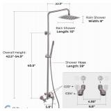 G-Promise 316 Marine Grade Stainless Steel Outdoor Shower Kit