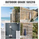 G-Promise 316 Marine Grade Stainless Steel Outdoor Shower Kit