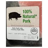 C - Pork Country Style Ribs 1 lb - 3-Pack, 100% Natural Pork