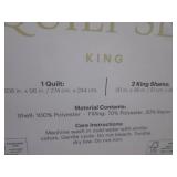 (EW2) Lenox 3-Piece King Size Quilt...