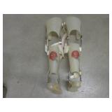 (F-3) Pair of Vintage Leg Braces wi...