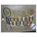 (EW4) Mostly Vintage Wood Tennis Ra...