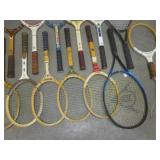 (EW4) Mostly Vintage Wood Tennis Ra...