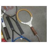 (EW4) Mostly Vintage Wood Tennis Ra...