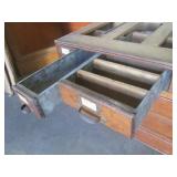 (A-4) Antique Wood 20-Drawer Cabine...