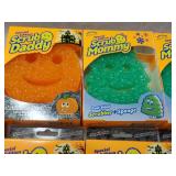 7 Scrub Mommy and Daddy Scrubbers...