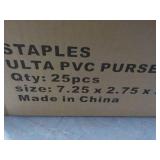 Case of 25 Clear Purses...